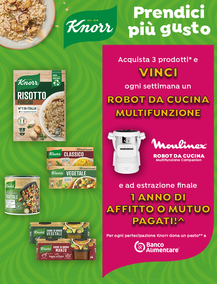 immagine smartphone del concorso Knorr Prendici più gusto 2025